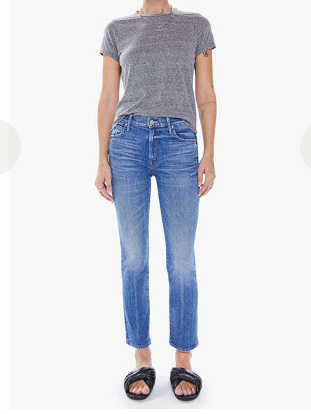 MOTHER superior Denim The Rascal Ankle in the wash "A Little Dirt Never Hurt"